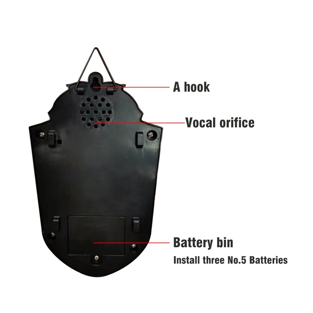 Animated Single Eye Door Bell Sound Doorbell Eye Light Sound Halloween Prop Scary Spooky Sound Halloween Decoration Bell