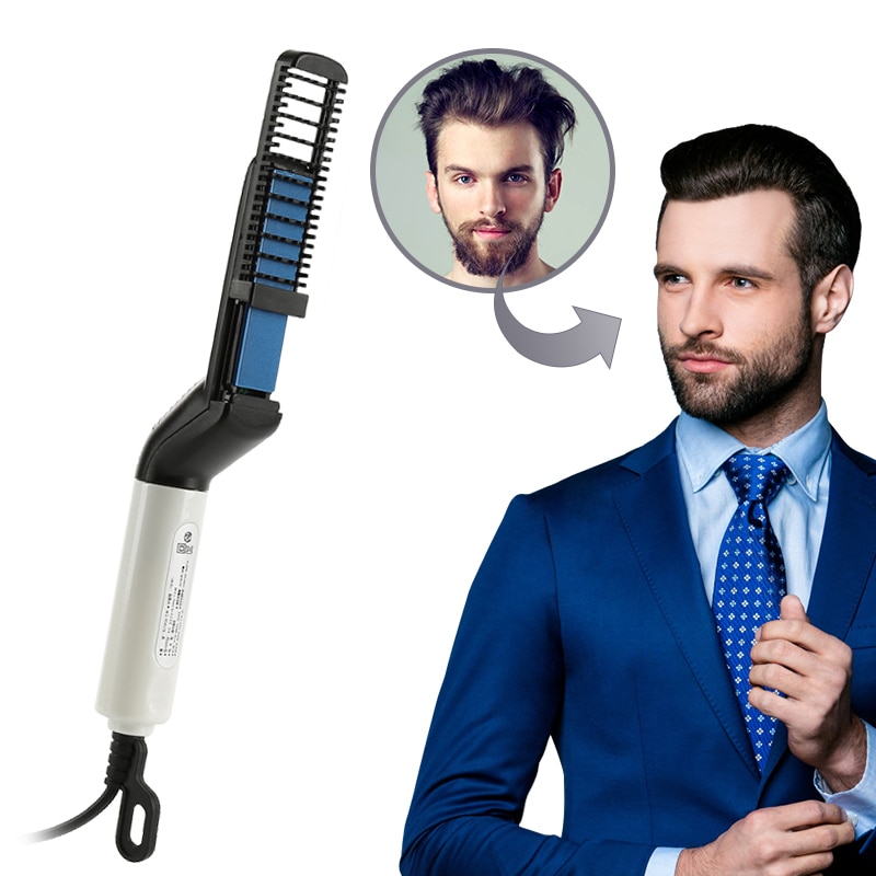 Hair Styler Comb Beard Straightener Fast Heating Styling Iron Comb Multifunctional Hair Straightener Curler