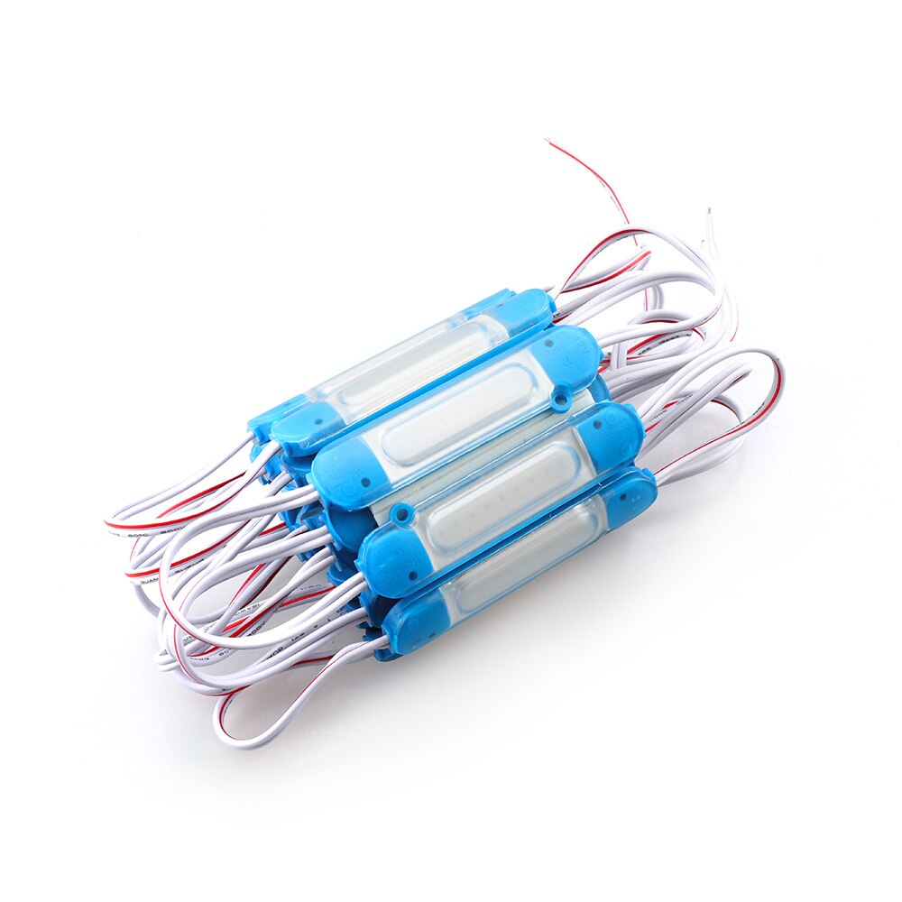 20pcs DC12V COB LED Modules 5050 RGB Advertising Modules Luminous Characters, Backlight Modules IP65 Waterproof: Blue
