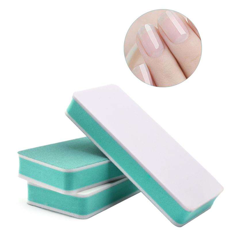 Conjunto profissional de polimento, bloco de lixa de unha colorido, tampão de bloco de polimento profissional, esponja de manicure para ajuste, ferramentas para arte em unhas, unissex com 10 peças