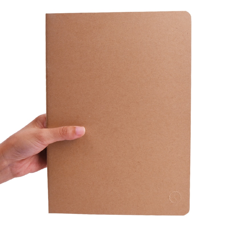 A5 A4 B5 38 pages grid notebook Korea simple retro student square lattice 16 32K kraft paper notepad