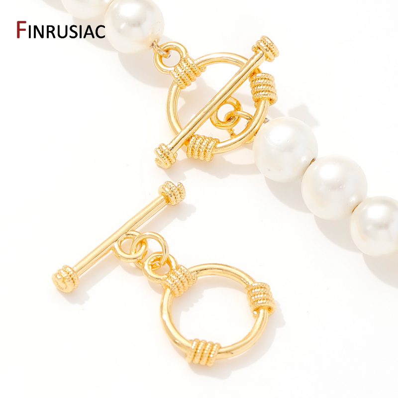 Conector de cierres de palanca OT de carcasa de latón chapado en oro de 14K de varios estilos, cerraduras para joyería, suministros para hacer collares y pulseras DIY