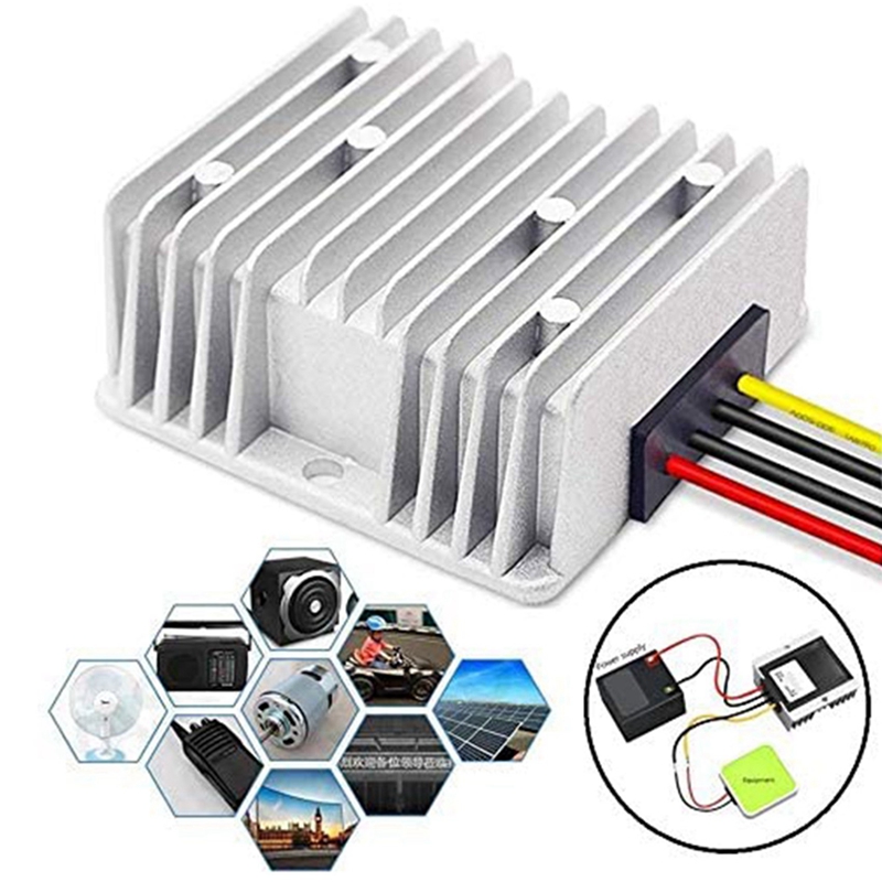 Top 48V Step Down to DC 12V 20A 240W DC/DC Regulator Reducer Power Converter &amp; DC Buck Converter Damp Proof 48V to 24V