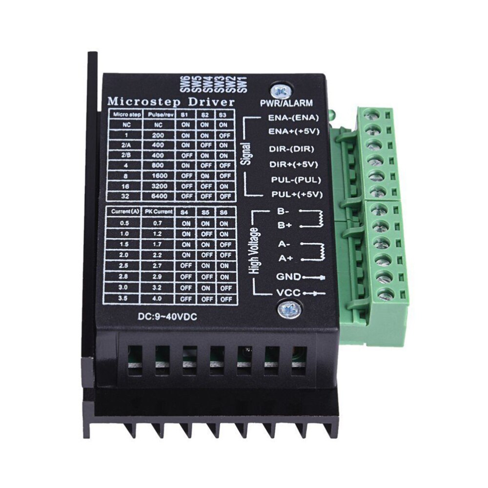 TB6600 Verbeterde Versie 4A 40V Dc 42 / 57 / 86 Stappenmotor Driver Controller 32 Segmenten Micro-stap Cnc 1 As 2 / 4 Fase