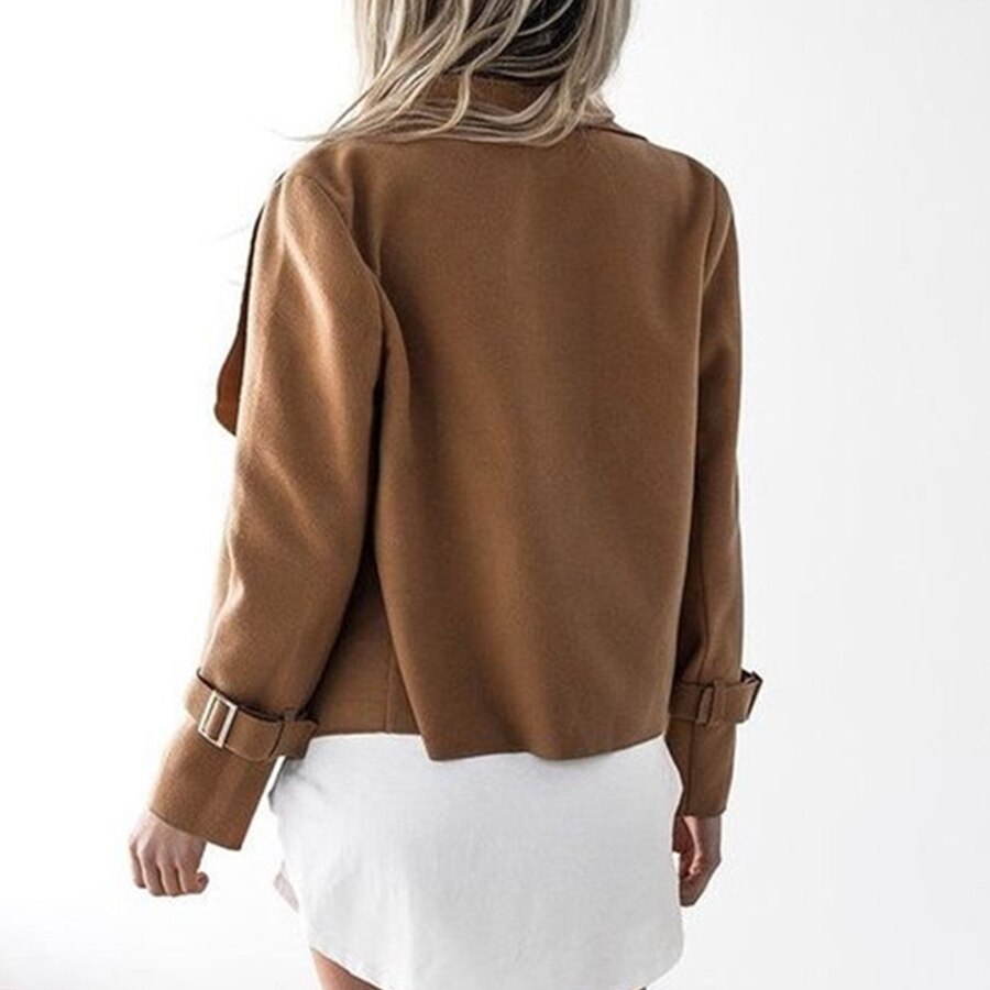 Mode Vrouwen Mini Jassen 4 Kleuren Vrouwelijke Jassen Dunne Streetwear Vrouw Tops