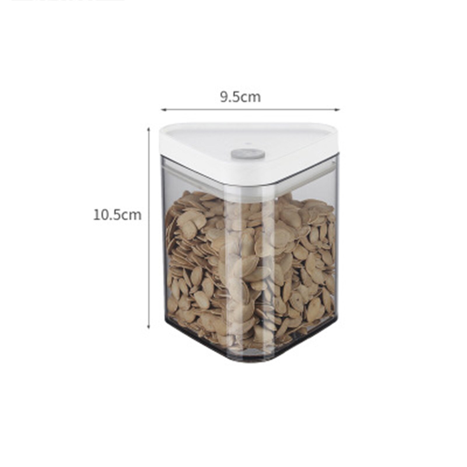 800ml 600ml Transparent Sealed Jar Kitchen Fresh-keeping Box Waterproof Leak-proof Refrigerator Food Container Storage Jar: 450ml