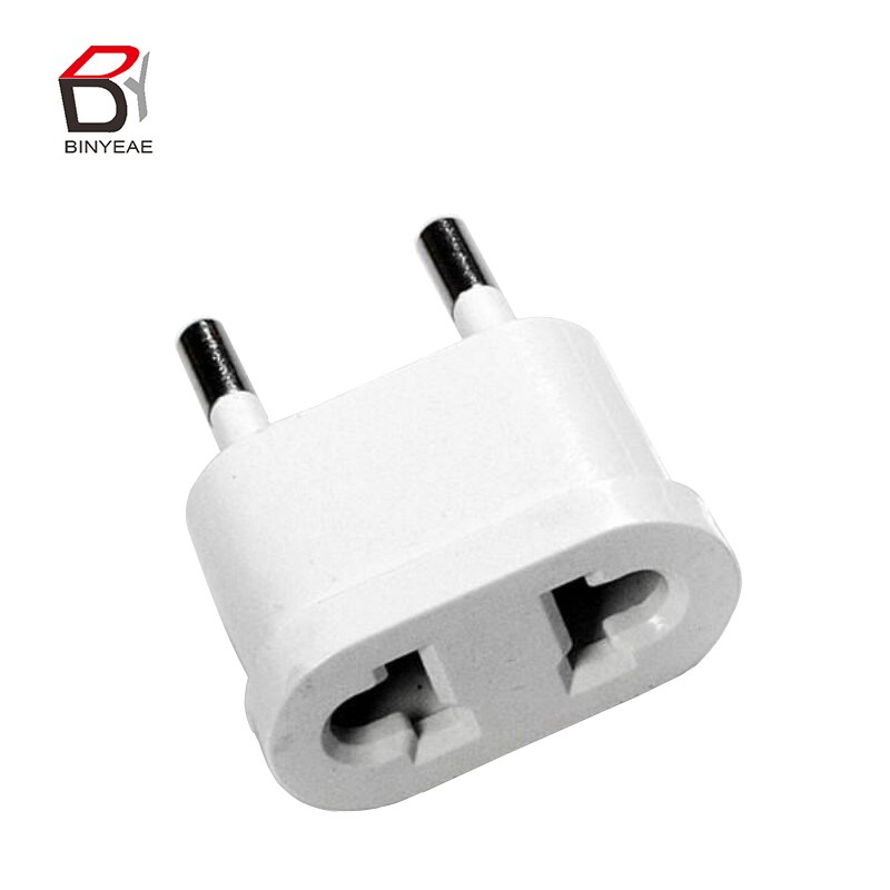 1Pcs Ons (Usa) Naar Eu (Europa) travel Power Plug Adapter Voor Vs Converter Wit Charger Outlet
