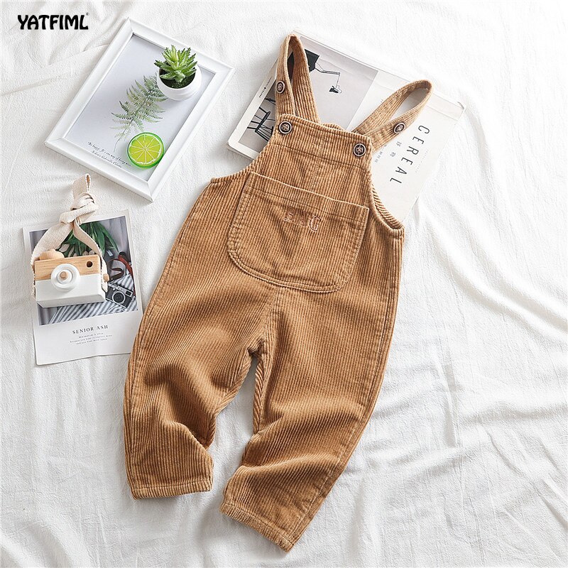 YATFIML Kinder Kinder Hosen 0-3Yrs Jungen Und Mädchen Overalls Cord Overalls Romper Infant Kleidung Outfits Hosen