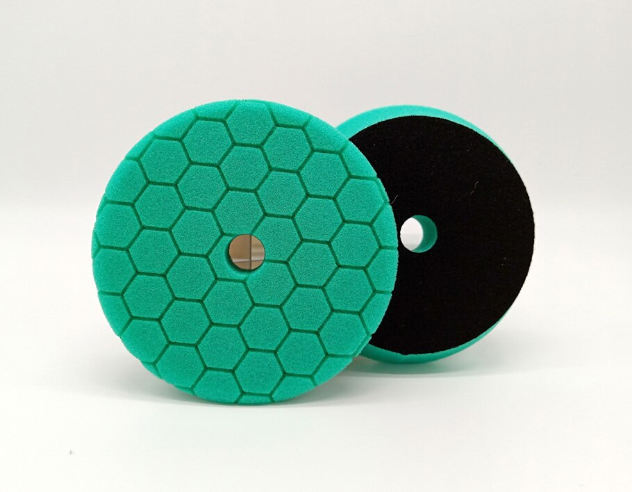 Polijsten Pad 30 Mmthick 6 Inch Hexagon Buffing Pad Blauw Licht Snijden Europa Spons Pad Voor Dual Action Auto Polishier: Green 1PC