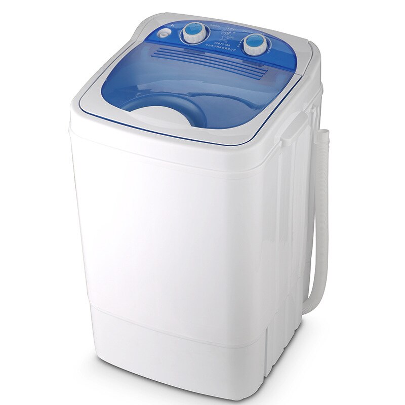 7.0 Kg Single Barrel Single Cylinder Mini Washing Machine with Dehydration Semi-automatic Washing with Dehydration: blue