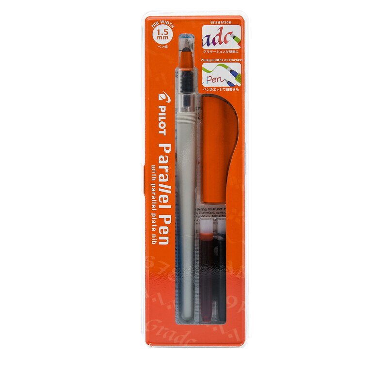 Stylo-plume pour calligraphie anglaise, pinceau à dégradé pour bandes dessinées, ensemble de stylos de parallèle, 1.5mm, 2.4mm, 3.8mm, 6mm, avec encre Bonus: 1.5mm
