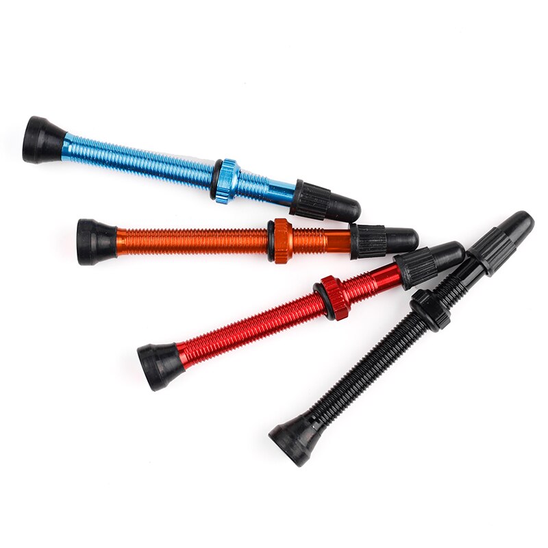 Bicycle 1Pair 40/60/80mm Valve for Road Bicycle Tubeless Tires Brass Alloy Tubeless Sealant Compatible