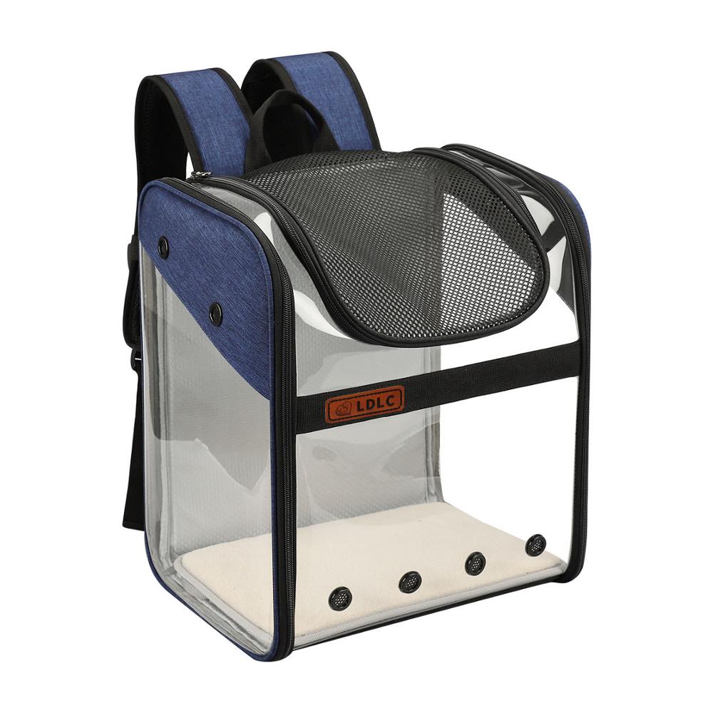 Mochila para mascotas de 1,6 kg, Transportín para perros, para exteriores, de PVC, transpirable, bolsa de viaje, bolso plegable para transportar gatos: green