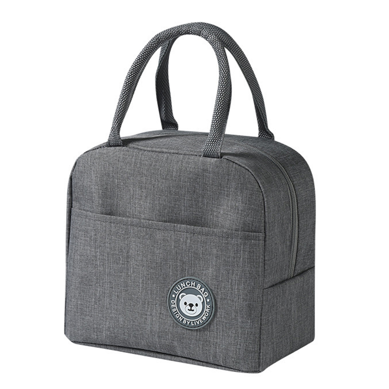Lunchbox Tasche Eis beutel Bento Kasten Lebensmittel behälter Isolierung Paket thermische Lebensmittel Picknick Taschen Beutel für Mädchen freundlicher: Weiß