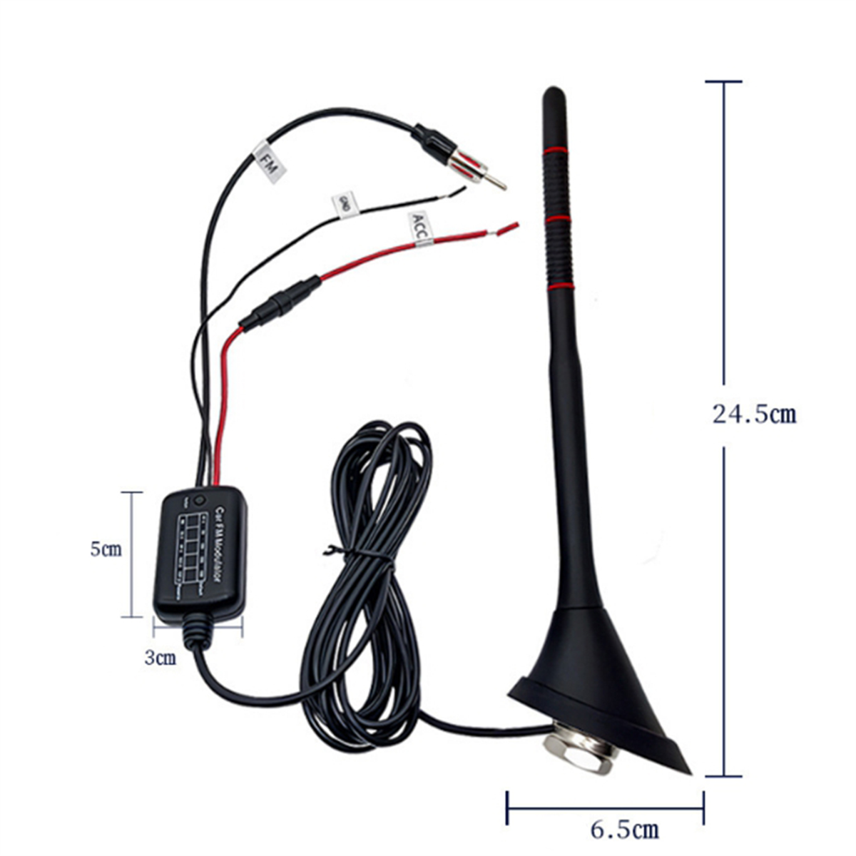 Auto Dab + Gps + Fm Antenne Auto Actieve Radio Antenne Met Bluetooth Modulator Waterdicht Stofdicht Universeel