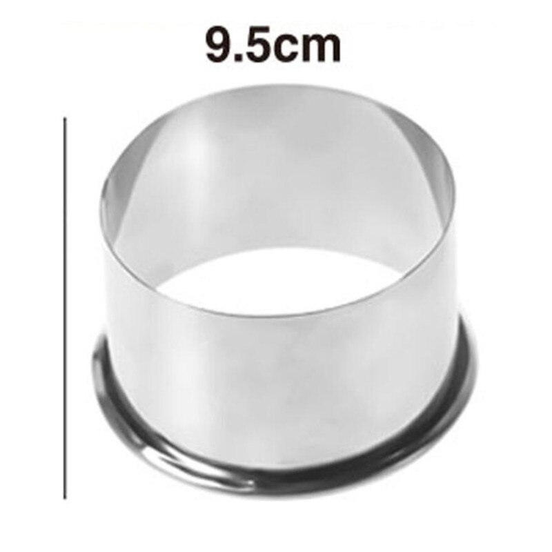 Juego de moldes para hacer Dumplings redondos de acero inoxidable, herramientas de corte de masa, envoltura de pastelería, 3 tamaños: L