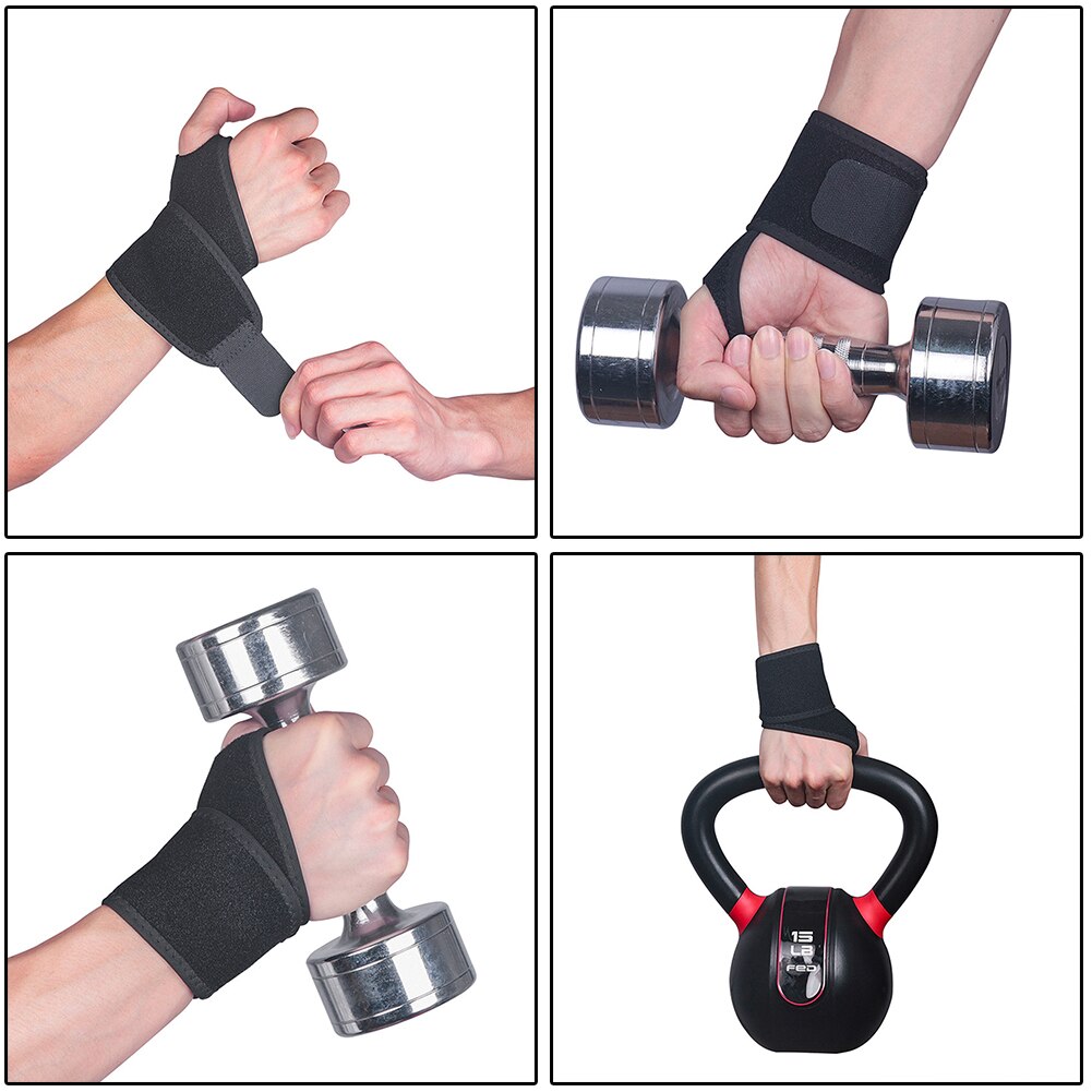 Unisex wrist protection band brace training wrist support carpal tunnel sprains strain gym strap wraps sport pain relief wrap bandage