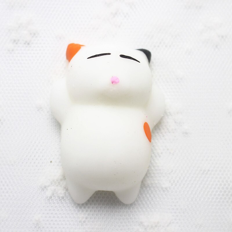 HEIßER Mini Mochi Faule Katze Telefon Riemen Zubehör freundlicher Nette Tiere Squishy Spielzeug Anti-betonen Weichen quetschen Knebel Spaß witz P15: wie Show
