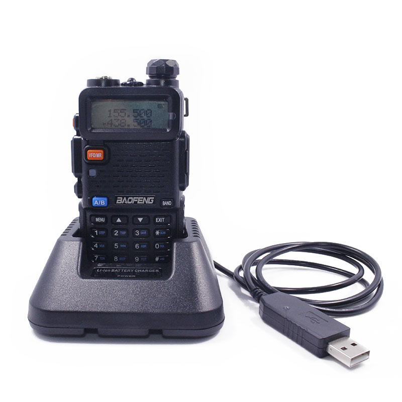 Baofeng UV-5R USB Desktop Base/Car Battery Charger for Pofung UV5R UV-5RE DM-5R DM5R Plus Li-ion Charger CB Radio Walkie Talkie