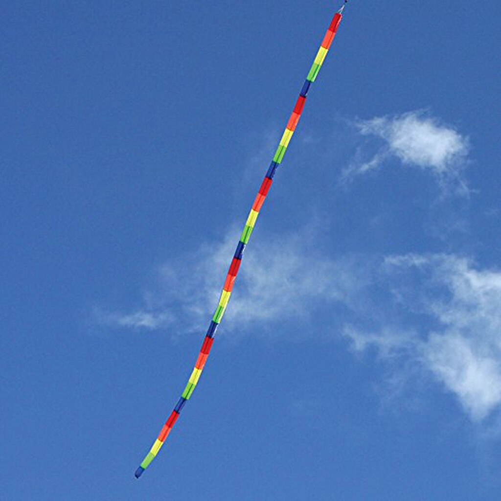 10M/15M Regenboog Buis Vlieger Staart Kite Decor Outdoor Vliegeren Glad Speelgoed Fun