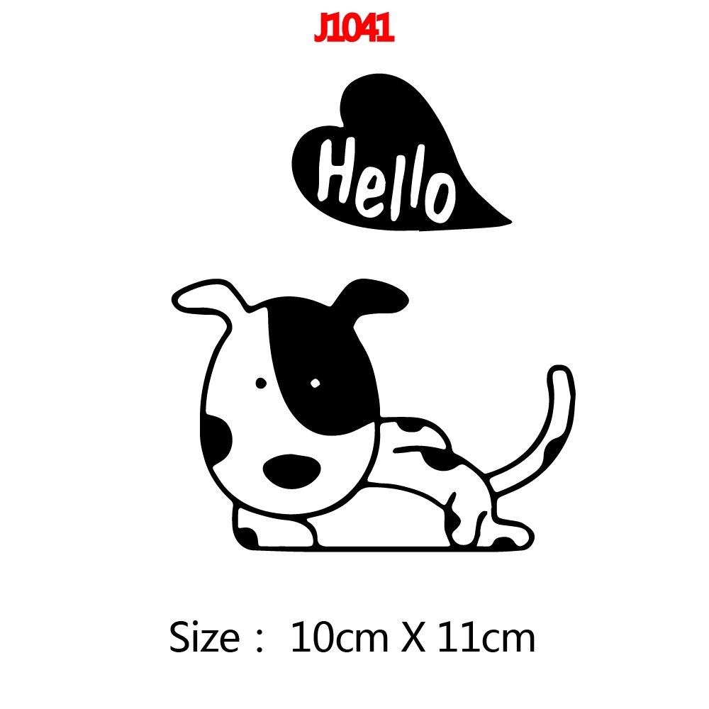 Hund boligindretning vinyl wallstickers stick mønster vægmaleri kunst kunst indretning tapet