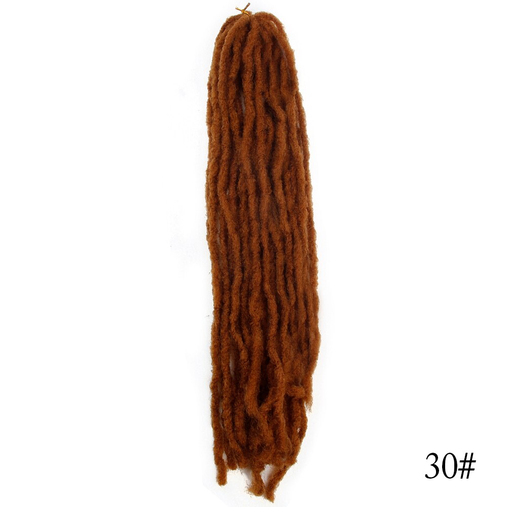 Synthetic Dreadlocks Soft Hair Various colors Black Red Brown Golden Fiber Twist Braids Crochet Braiding Hair PIECE