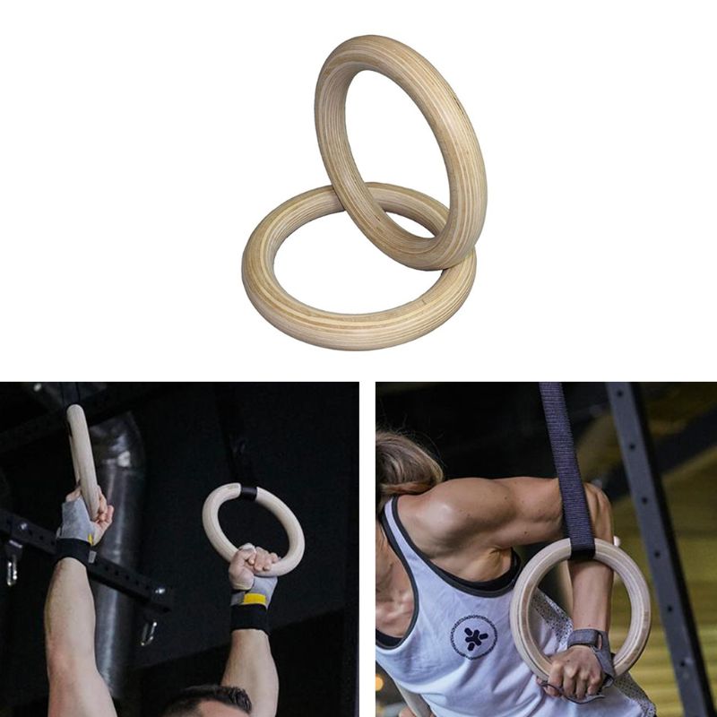 1 ud. Anillos de gimnasia Fitness gimnasio de trabajo pesado anillo de formación equipo para entrenamiento fuerza corporal entrenamiento Pull Ups y Dips