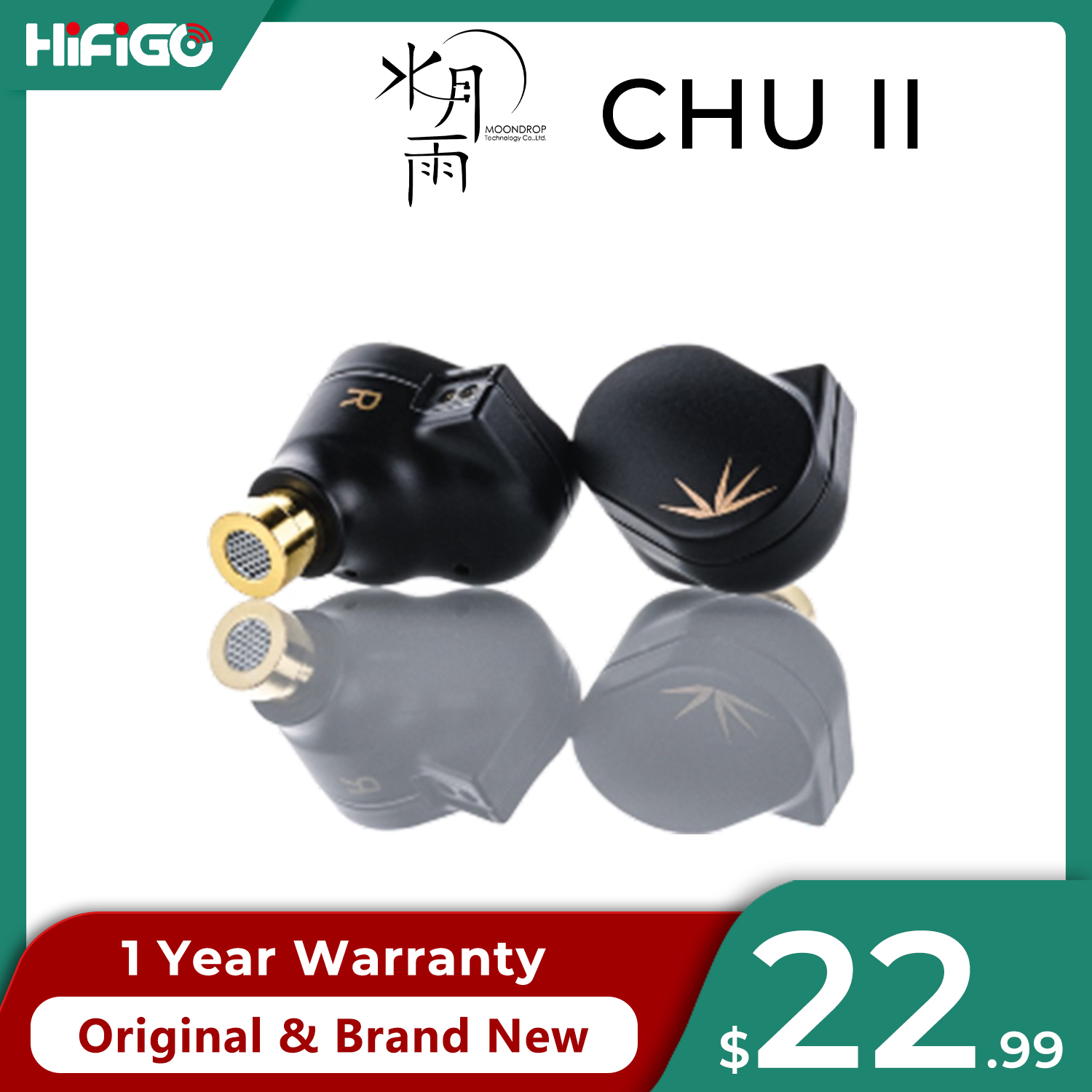 MOONDROP CHU II / CHU 2-wydajne słuchawki z dynamicznym sterownikiem IEMs Wymienny kabel Słuchawki douszne Słuchawki douszne HiFi Słuchawki douszne