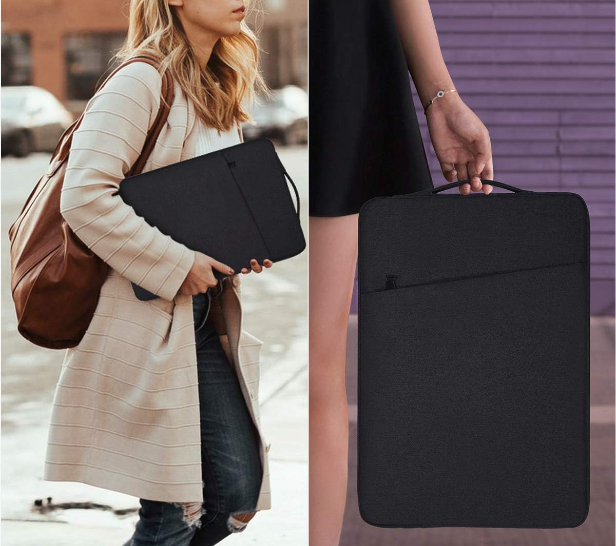 Housse pour ordinateur portable 15.6 "étui pour Lenovo IdeaPad/ThinkPad HP 15.6" pavillon Envy x360 ASUS Chromebook Dell Inspiron Acer sac à main