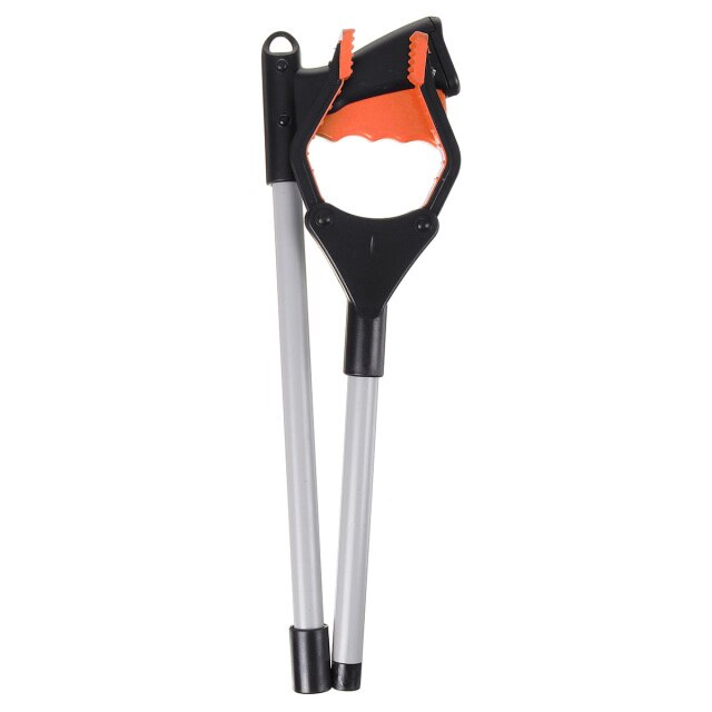 6 Kleur Aluminium Vouwen De Fetch Apparaat Pickup Sanitaire Vuilnis Tang Tuin Voor Tuin Gereedschap Tool: Orange
