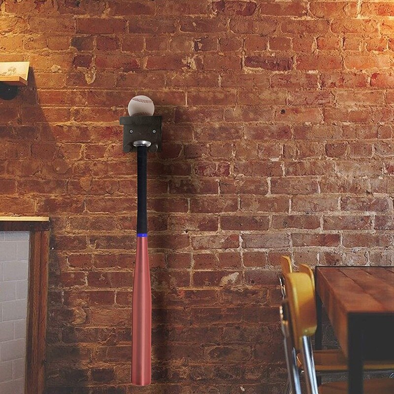 Wandhalterung für baseballschläger, ständer für softball-ausstellungsstücke, hölzernes ausstellungsregal für erinnerungsstücke und sammlerstücke