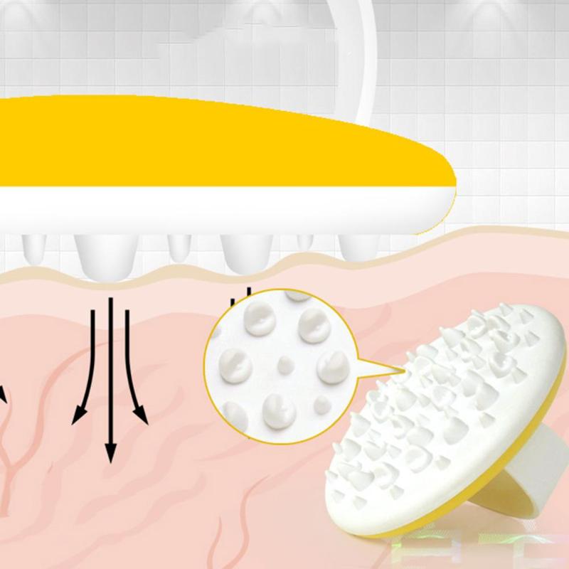 Draagbare zachte anti-cellulitis massageborstel, body slimm massageborstel, badmassager, bodyborstel, cellulitis verminderende bodymassage-tools