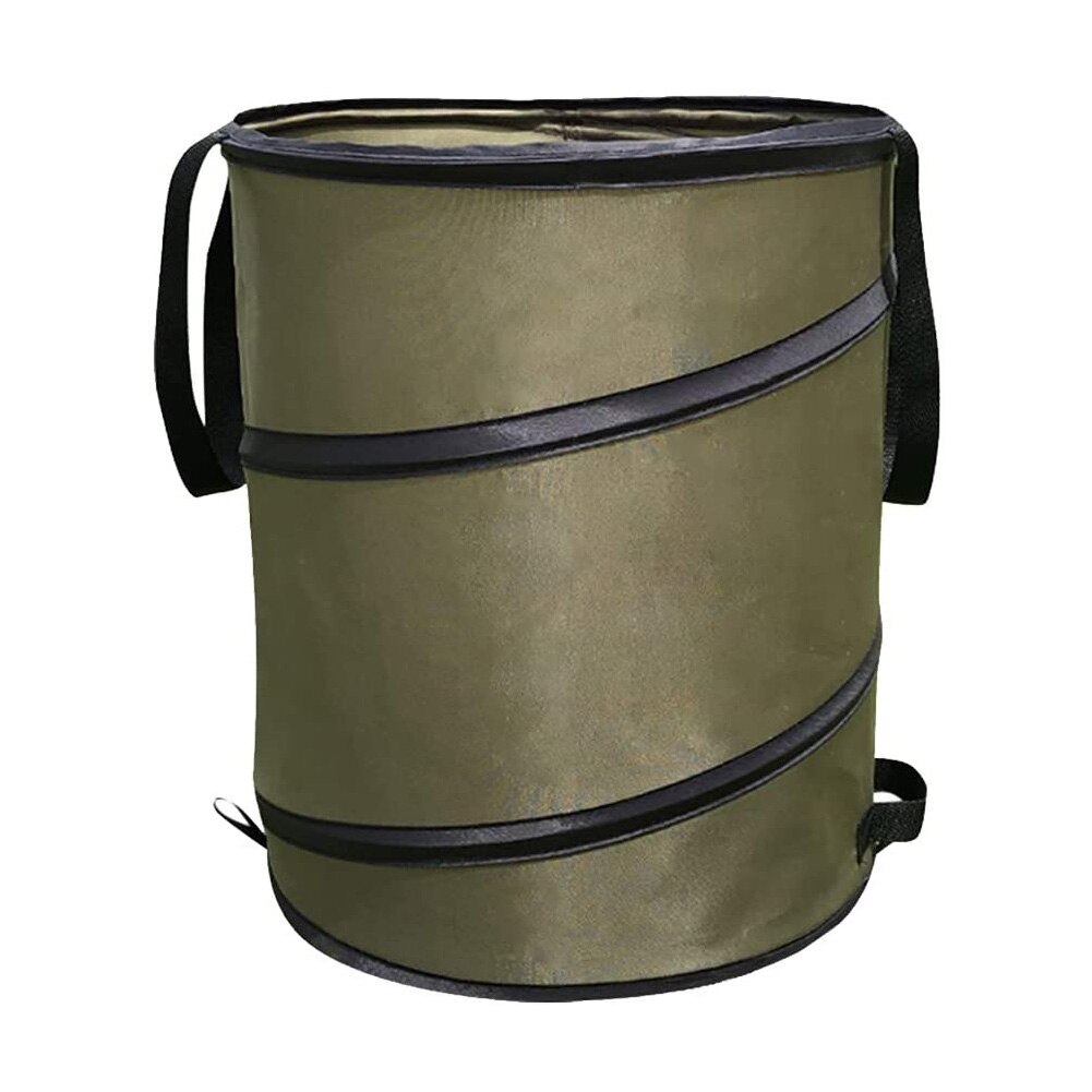 Garden Waste Bag Rubbish Refuse Sacks Portable Foldable Reusable Waterproof Garbage Handles Release Buckle For Outdoor