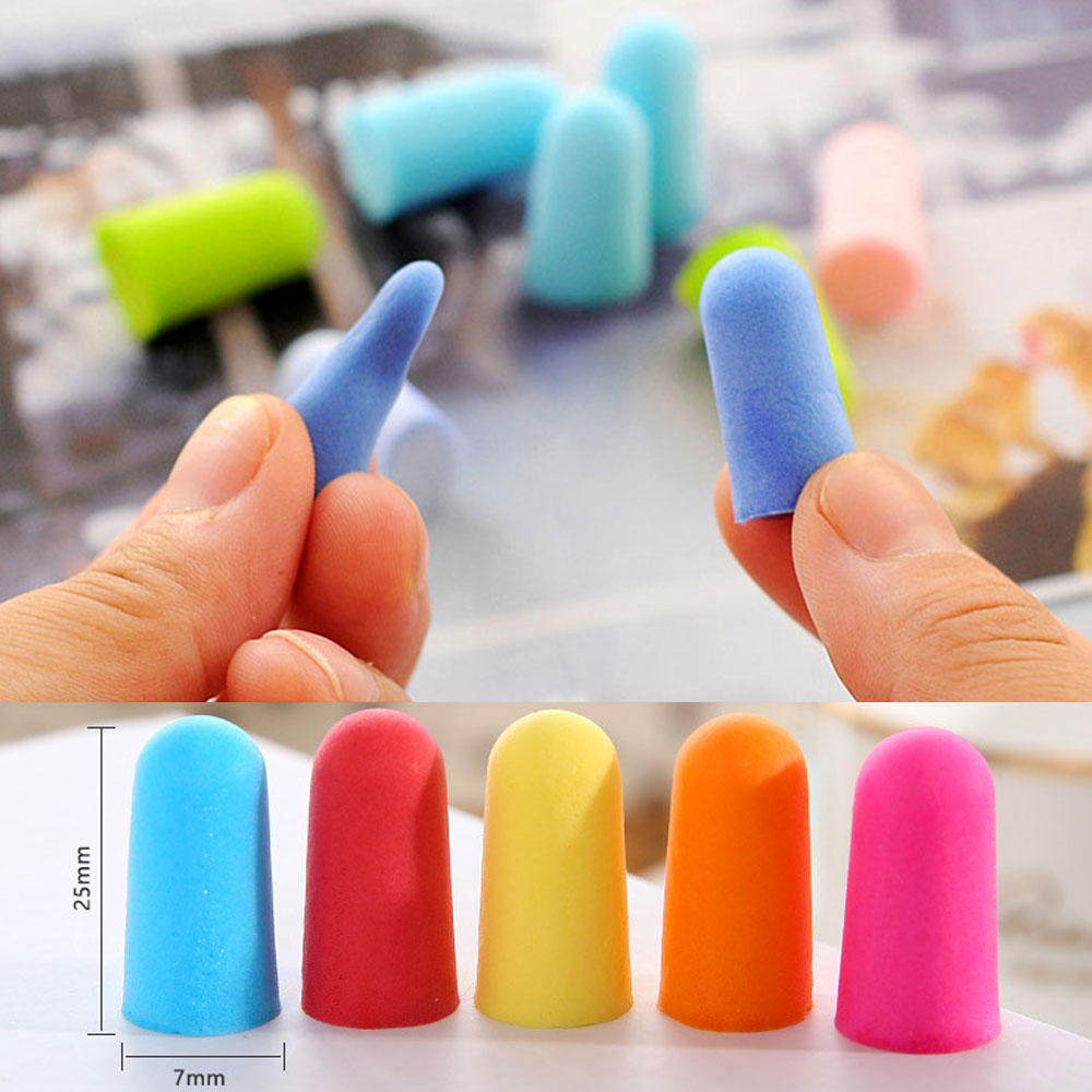 1 par de espuma macia orelha plug para sono redução de ruído espuma earplug anti-interferen isolamento de ruído prevenção acessórios de viagem