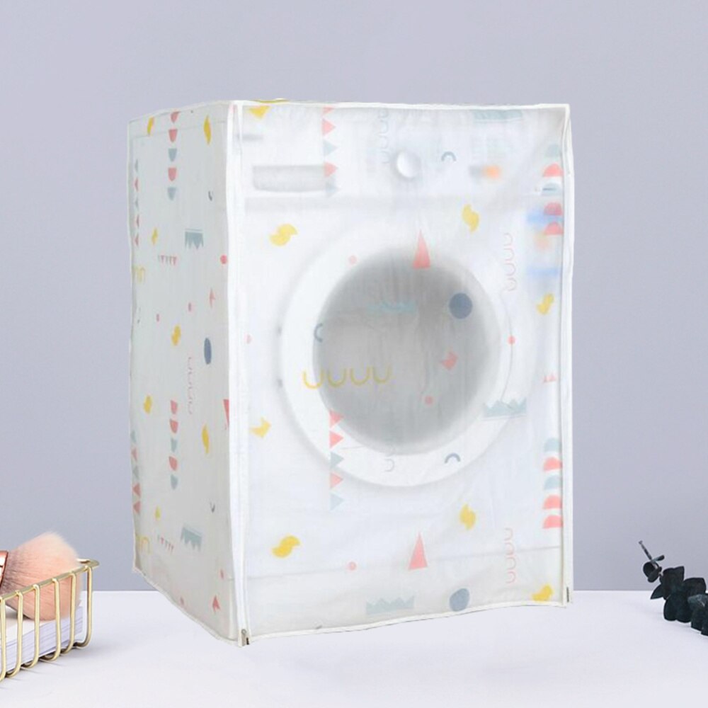 Automatic Washing Machine Cover Premium PEVA Washing Machine Case Waterproof Anti-Dust Washing Machine Protector For Home (60x55