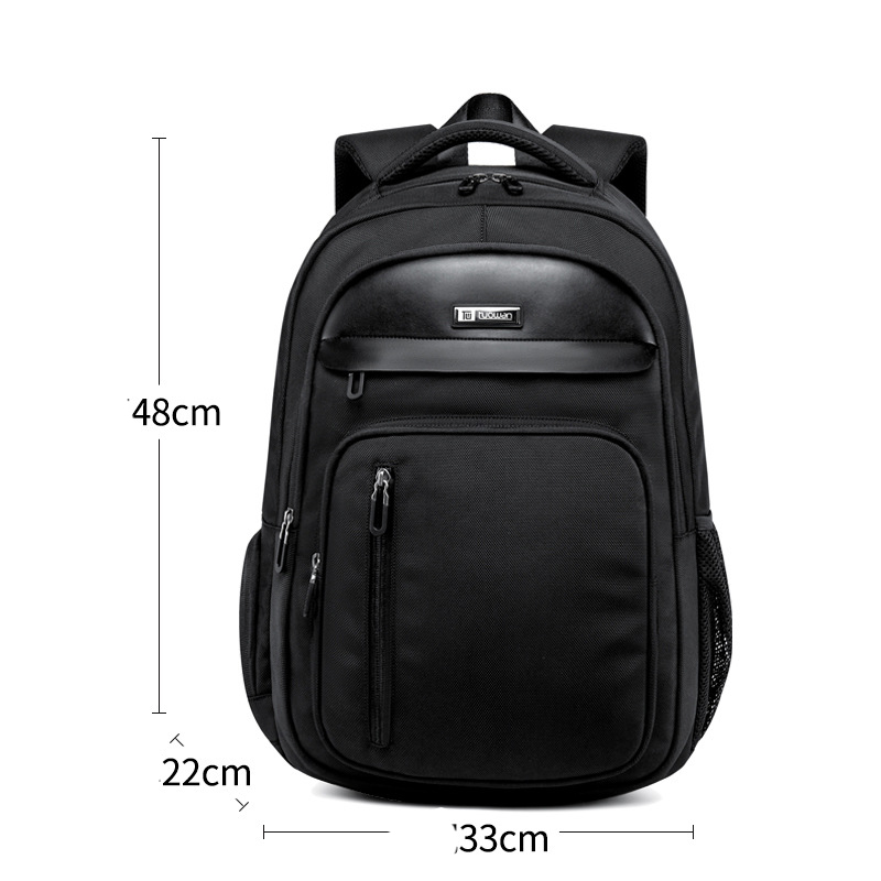 Mannen Rugzak Zakelijke Tas Student Schooltas Mannen Rugzak Anti-Diefstal Borstel Computer: Black