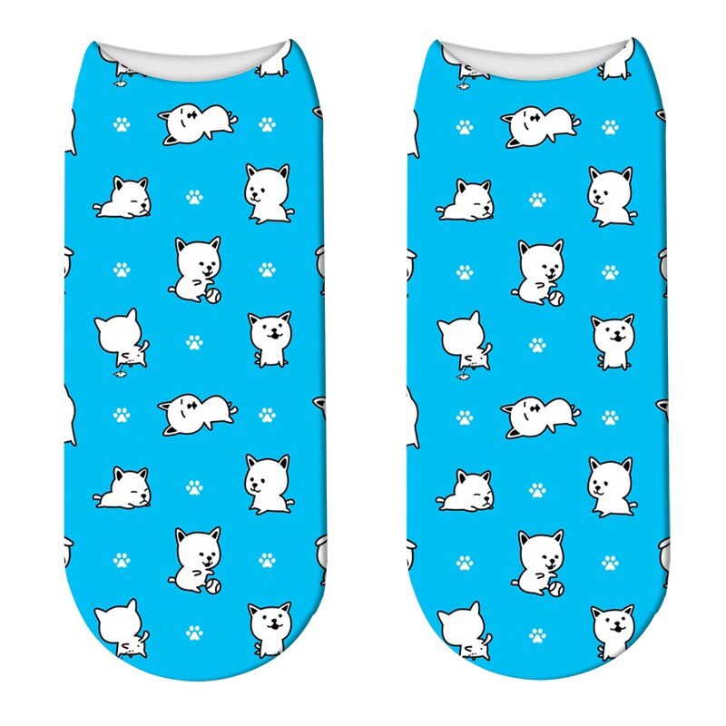 Cute Crew Cartoon Socks Women Animals Alpaca Patterned Socks Happy Korea Harajuku Kawaii Socks For: style5