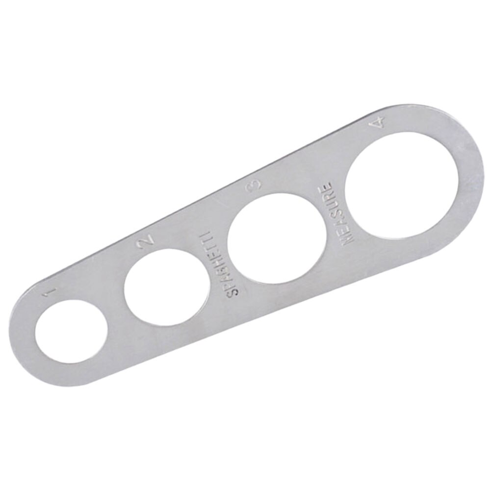 Regla de Pasta de fácil limpieza, herramienta de medición de 4 porción de servicio, medidor de espagueti de acero inoxidable, suministros de cocina, herramientas de Control: Default Title