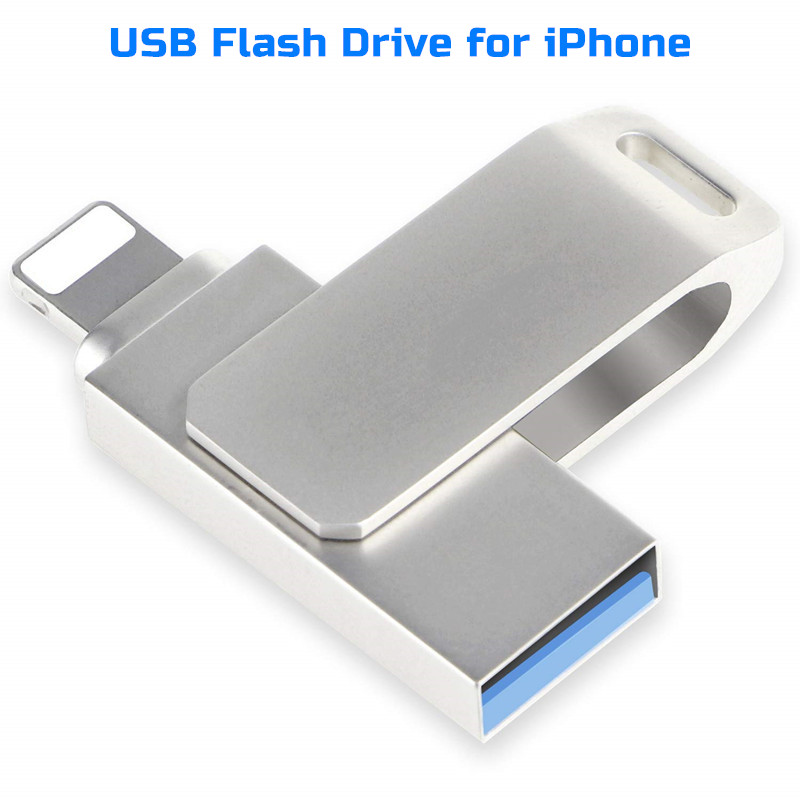 Usb 3.0 Flash Drive for iPhone otg 3 in 1 32GB/64GB/128GB/256GB/512GB usb3.0 Pendrive for Iphone7/8/9/11/13/14/X for Ipad