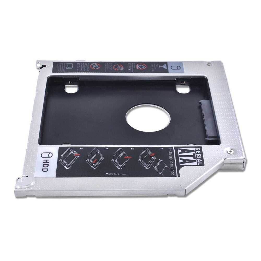 Tishric aluminium 2nd hdd caddy 9.5mm sata 3.0 optibay ssd behuizing hdd behuizing voor apple macbook pro air 13 " 15 " 17 " superdrive