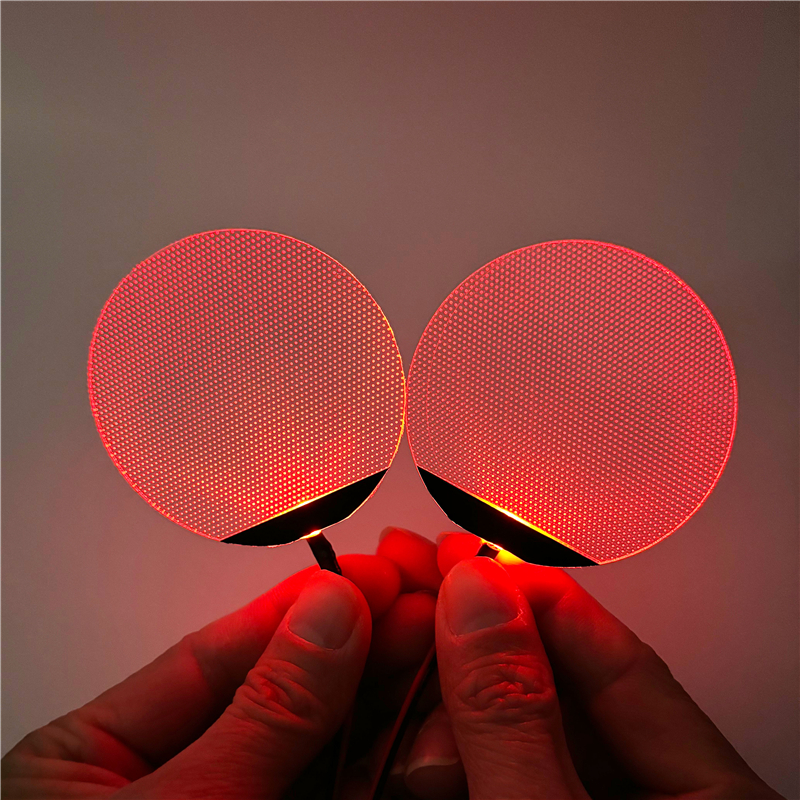 Round Flexible Bendable DIY Led Light Eyes Kits Cosplay Halloween Helmet Masks Eye Light Accessories Can Cropped CR2032