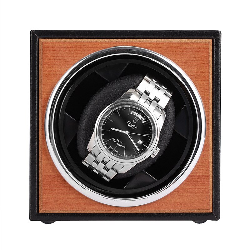Usb Voeding Zwart Mechanische Horloge Kronkelende Box Motor Shaker Mini Horloge Winder Houder Display Sieraden Organizer