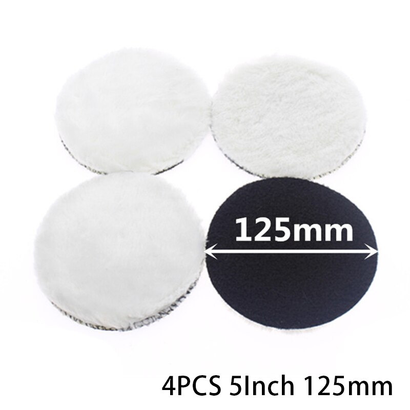 Tool Polishing Angle Pads Grinder Kit White Soft Accessories 125mm Car