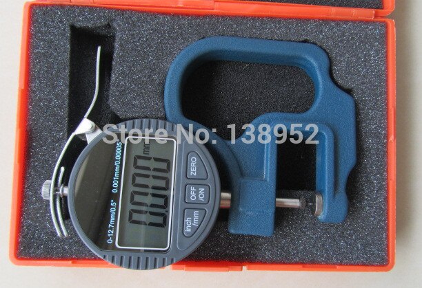 0-10mm 0.001mm Digital Micron Thickness Gauge meter test with point measuring head point
