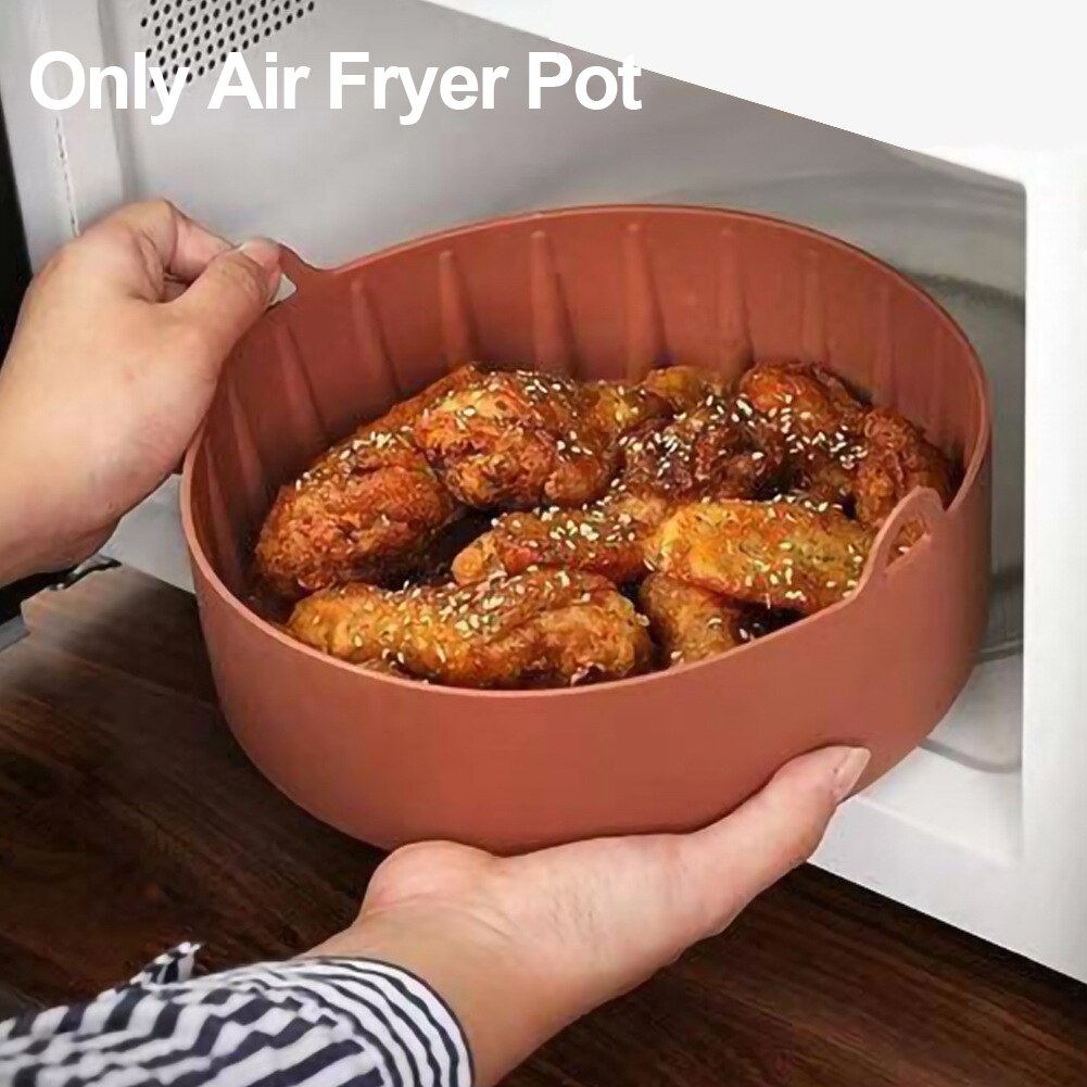 Tilbehør måtte bagning brød kage aftagelig grill pande luftfriture silikone gryde mikroovn multifunktionel kurv non-stick køkken