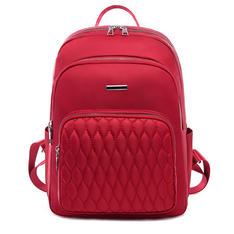 Mochila de viaje informal para mujer, de , de , duradera, Oxford, mochila bonita estilo informal, mochila de compras para chicas: Rojo