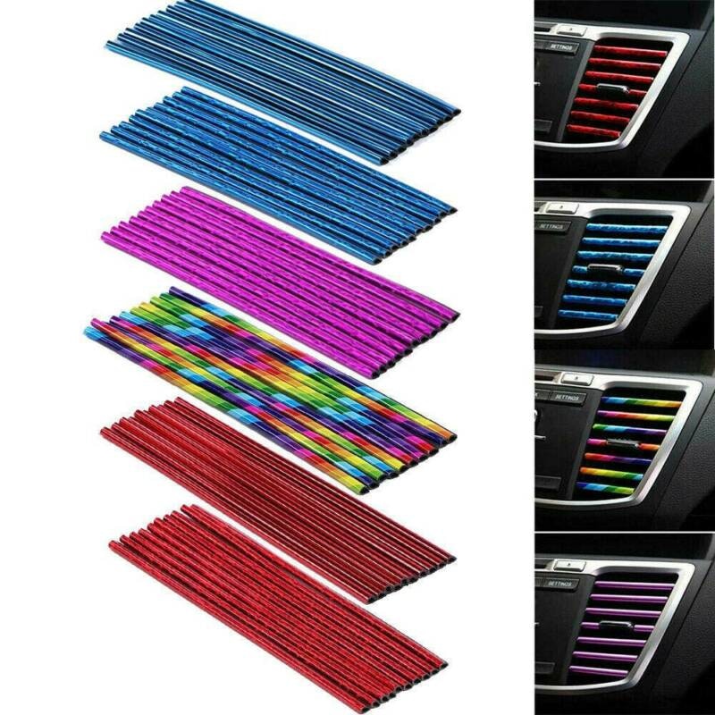 10 teile/satz Auto Styling Innen Außen Dekoration Streifen Formteil trimmen-Armaturenbrett Tür Rand Universal- Für Autos Auto Zubehör