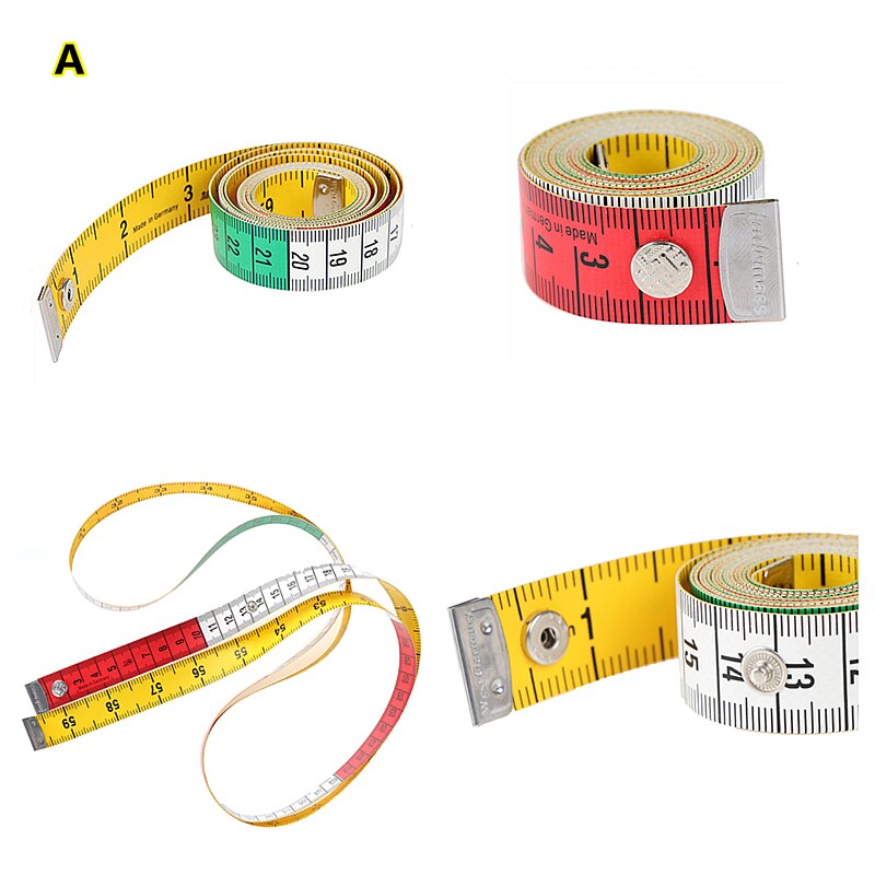 1pc 60in 150cm kroppsmått linjal sömnad skräddare måttband mini mjuk platt linjal centimeter meter sömnad måttband