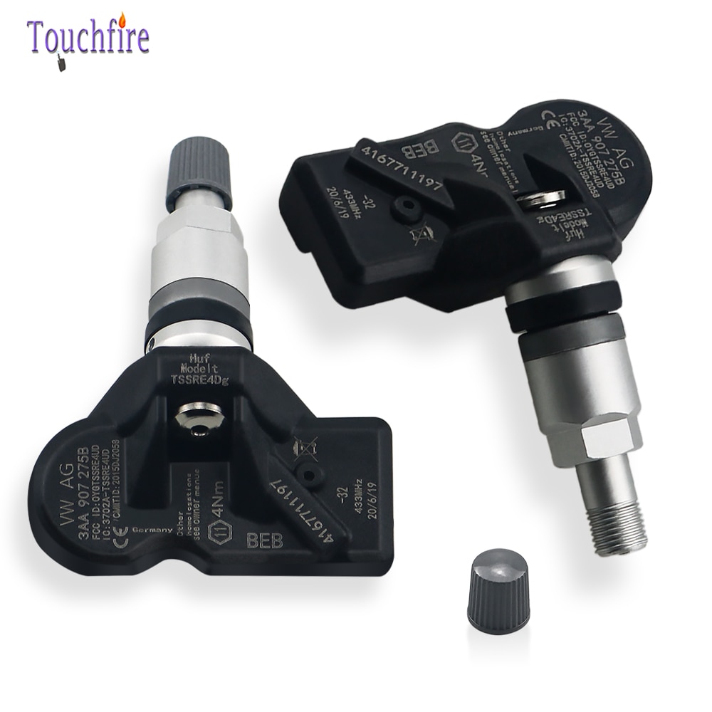 4 stk tpms sensor dekktrykkovervåkingssystem 3 aa 907275 3 aa 907275b 433 mhz for 2007 tiguan passat cc
