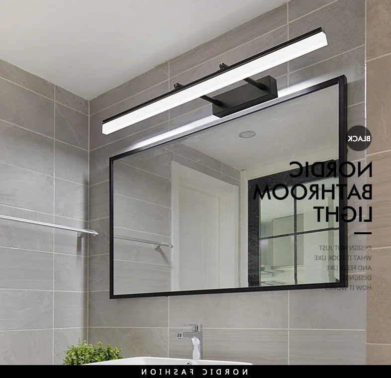 Zauberstab Lampe 12W 16W 22W 85-265V LED Spiegel Licht Wasserdichte LED Schlauch Moderne Acryl spiegel Licht Zauberstab Licht Schlecht Beleuchtung
